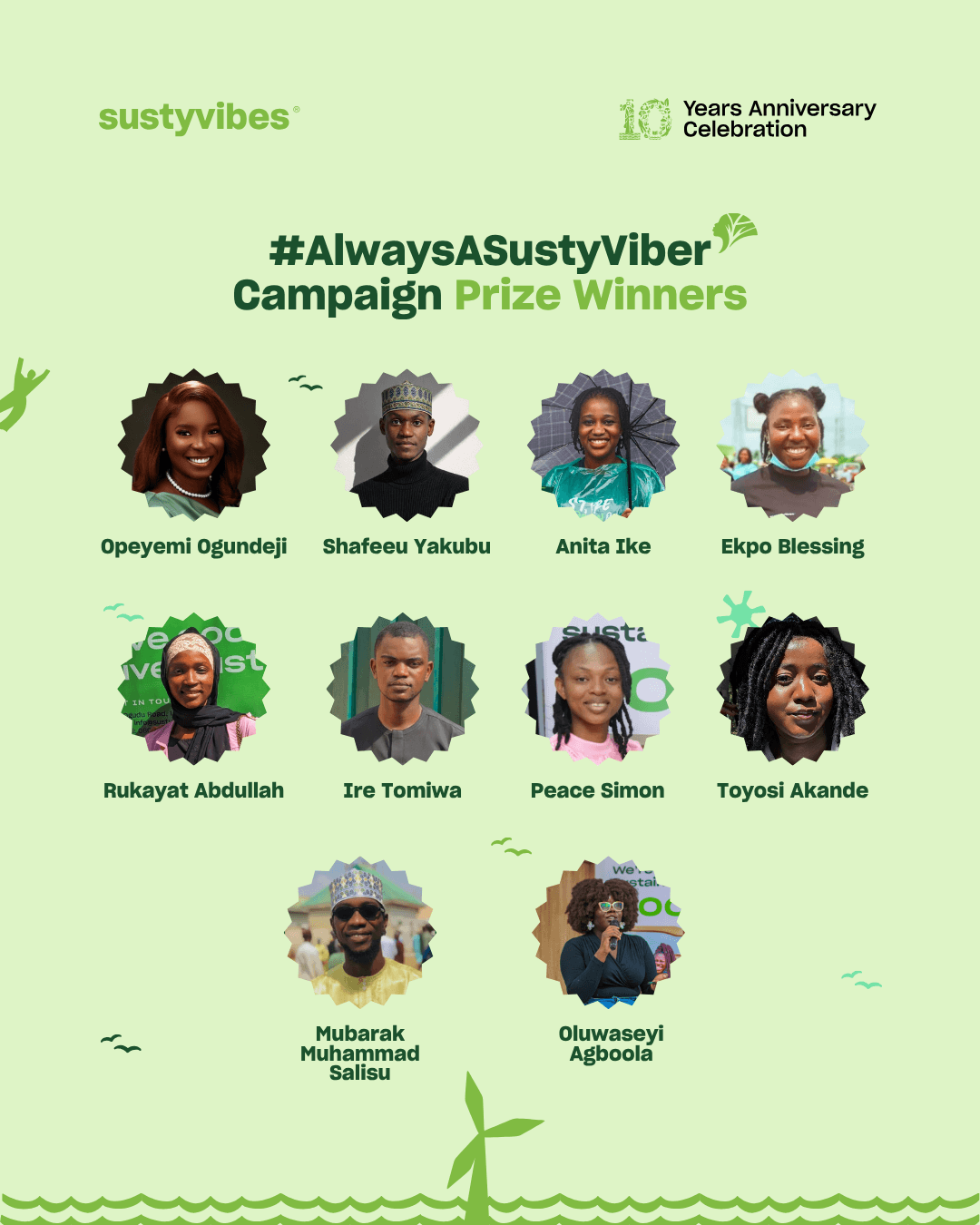 #AlwaysASustyViber campaign winners